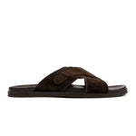 BROWN SUEDE LEATHER EVA SLIPPER - Hi-Street