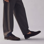 BROWN SUEDE LEATHER LOAFERS - Hi-Street