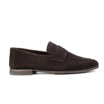 BROWN SUEDE LEATHER LOAFERS - Hi-Street
