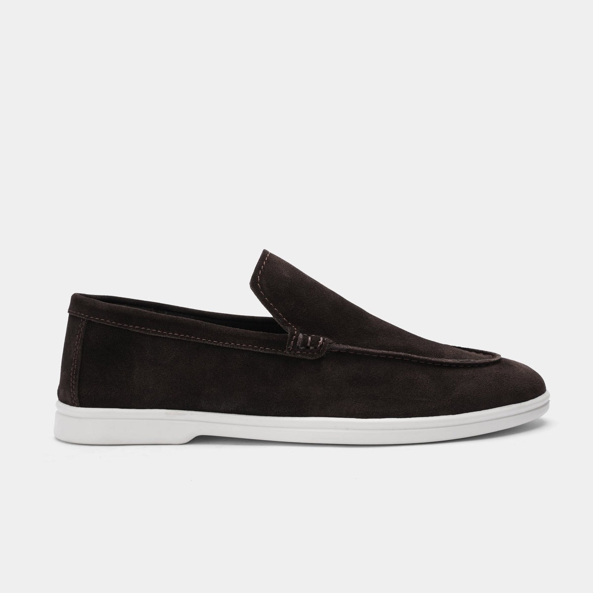 BROWN SUEDE LEATHER LOAFERS - Hi-Street