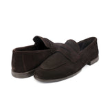 BROWN SUEDE LEATHER LOAFERS - Hi-Street
