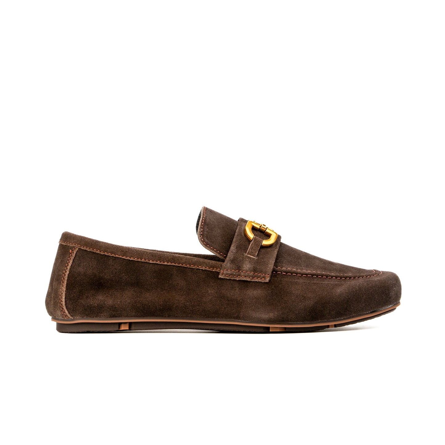 BROWN SUEDE LEATHER MOCCASIN - Hi-Street