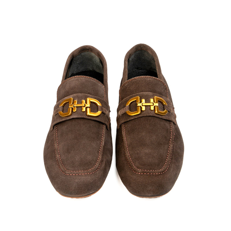 BROWN SUEDE LEATHER MOCCASIN - Hi-Street