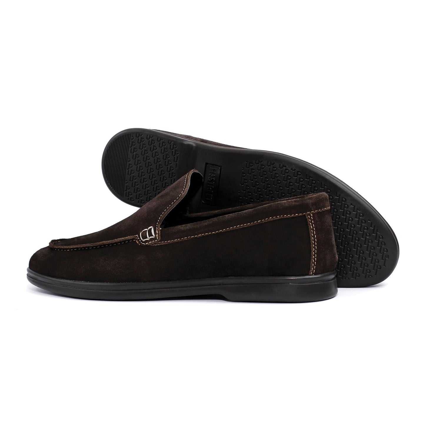 BROWN SUEDE OLD MONEY LOAFERS - Hi-Street