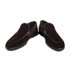 BROWN SUEDE OLD MONEY LOAFERS - Hi-Street