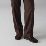 BROWN SUEDE OLD MONEY LOAFERS - Hi-Street