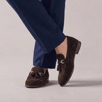 BROWN SUEDE TASSEL SHOES - Hi-Street