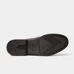 BROWN TEXTURED LEATHER SHOES - Hi-Street