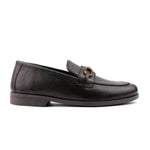 BROWN TEXTURED LEATHER SHOES - Hi-Street