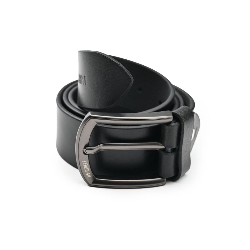 CLASSIC BLACK LEATHER BELT - Hi-Street