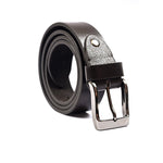 COFFEE ANILINE LEATHER BELT - Hi-Street