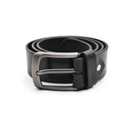 COFFEE LEATHER BELT - Hi-Street