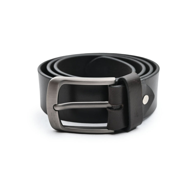 COFFEE LEATHER BELT - Hi-Street
