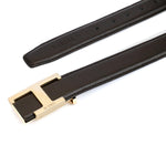 COFFEE LEATHER BELT - Hi-Street