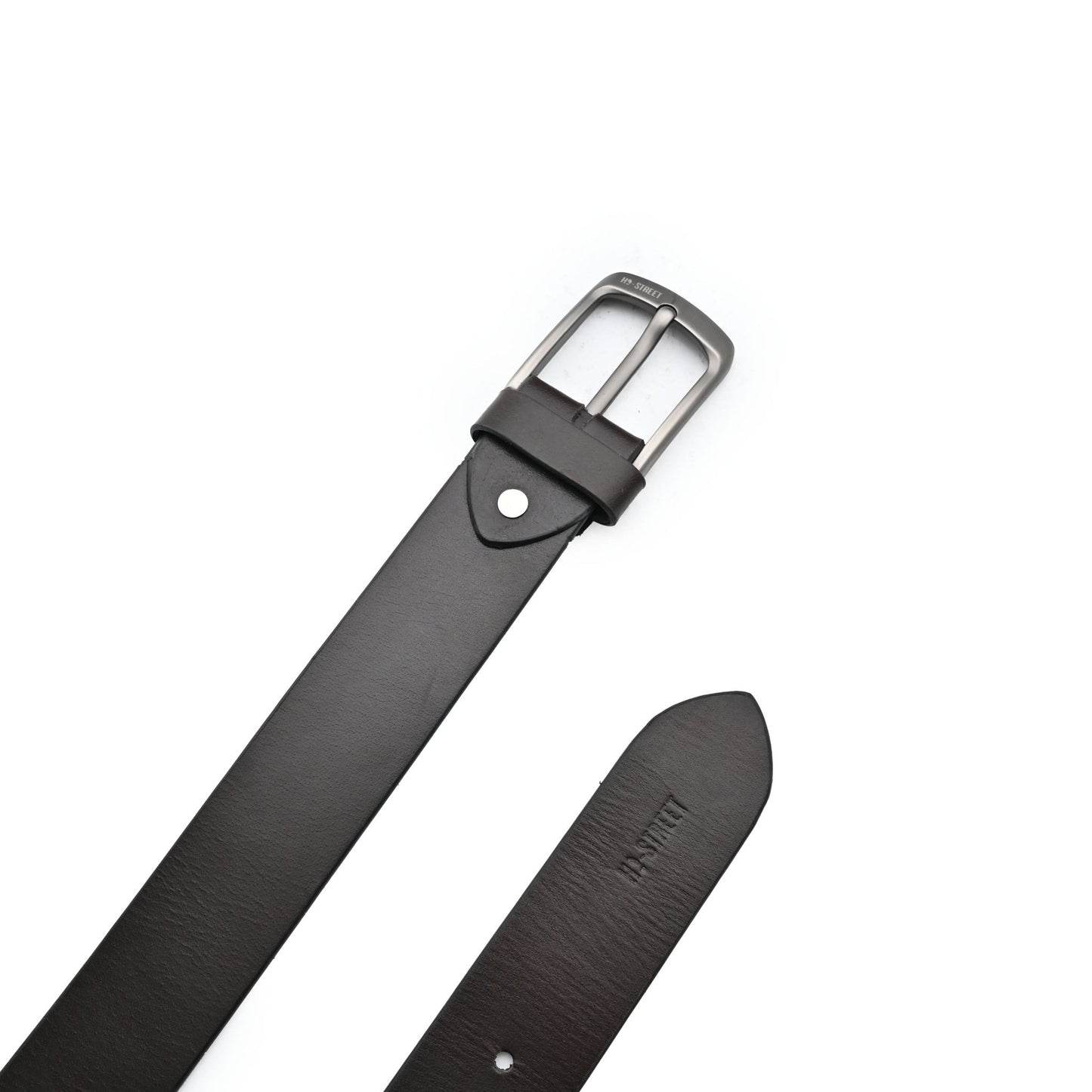 COFFEE LEATHER BELT - Hi-Street