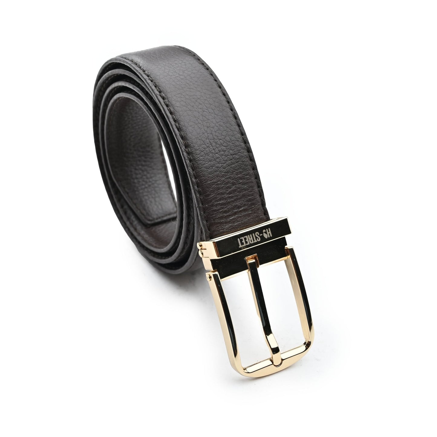 COFFEE MILT LEATHER BELT - Hi-Street