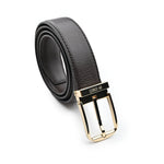 COFFEE MILT LEATHER BELT - Hi-Street