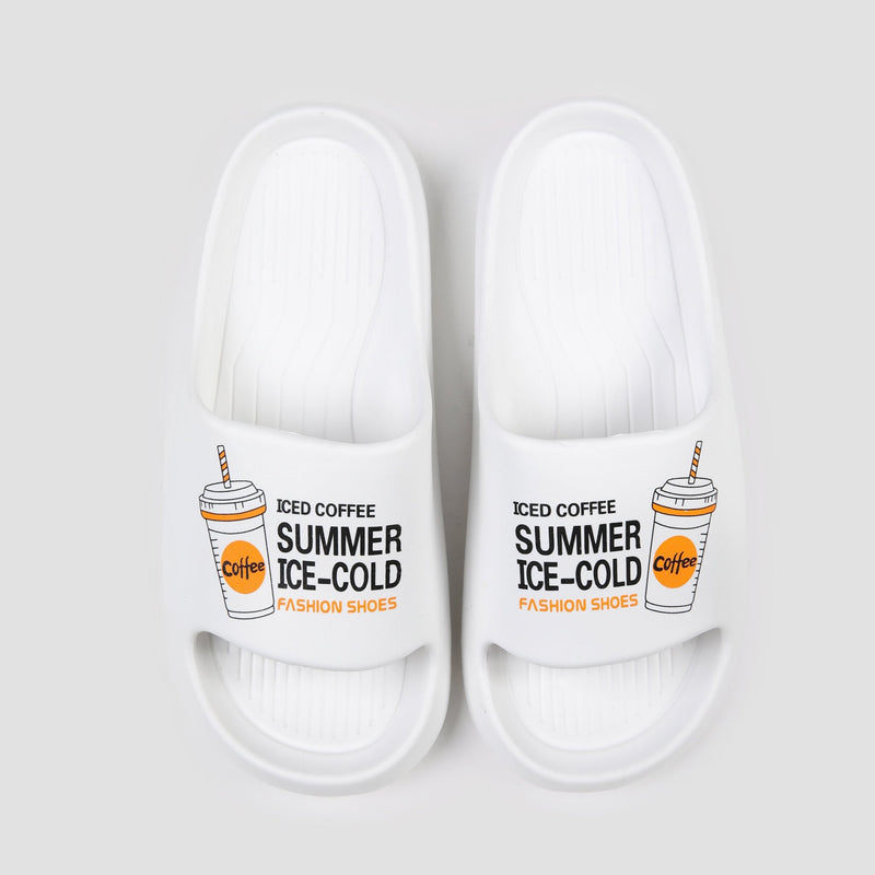 CONTRAST PRINTED COMFY SLIDER - Hi-Street