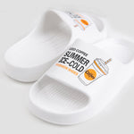 CONTRAST PRINTED COMFY SLIDER - Hi-Street