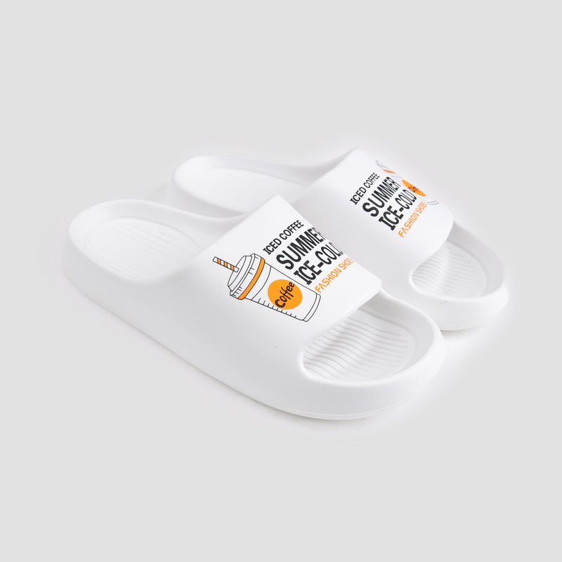 CONTRAST PRINTED COMFY SLIDER - Hi-Street