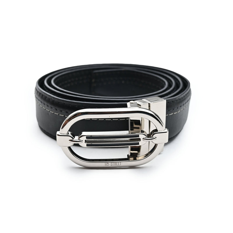 CONTRAST STITCHED LEATHER BELT - Hi-Street
