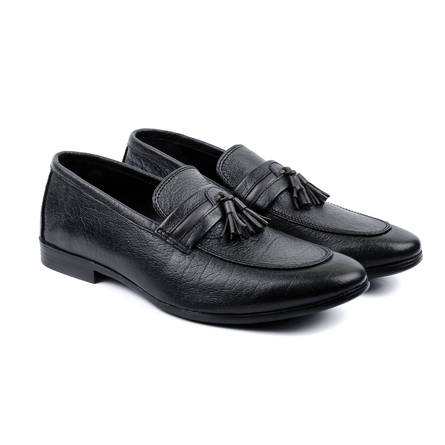 CONTRAST TASSEL LEATHER SHOES - Hi-Street
