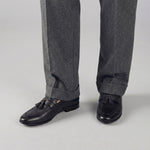 CONTRAST TASSEL LEATHER SHOES - Hi-Street