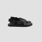 CROSS STRIPE LEATHER SANDAL - Hi-Street