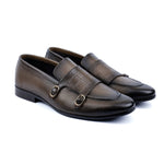 DOUBLE BUCKLE LEATHER SHOES - Hi-Street