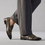 DOUBLE BUCKLE LEATHER SHOES - Hi-Street