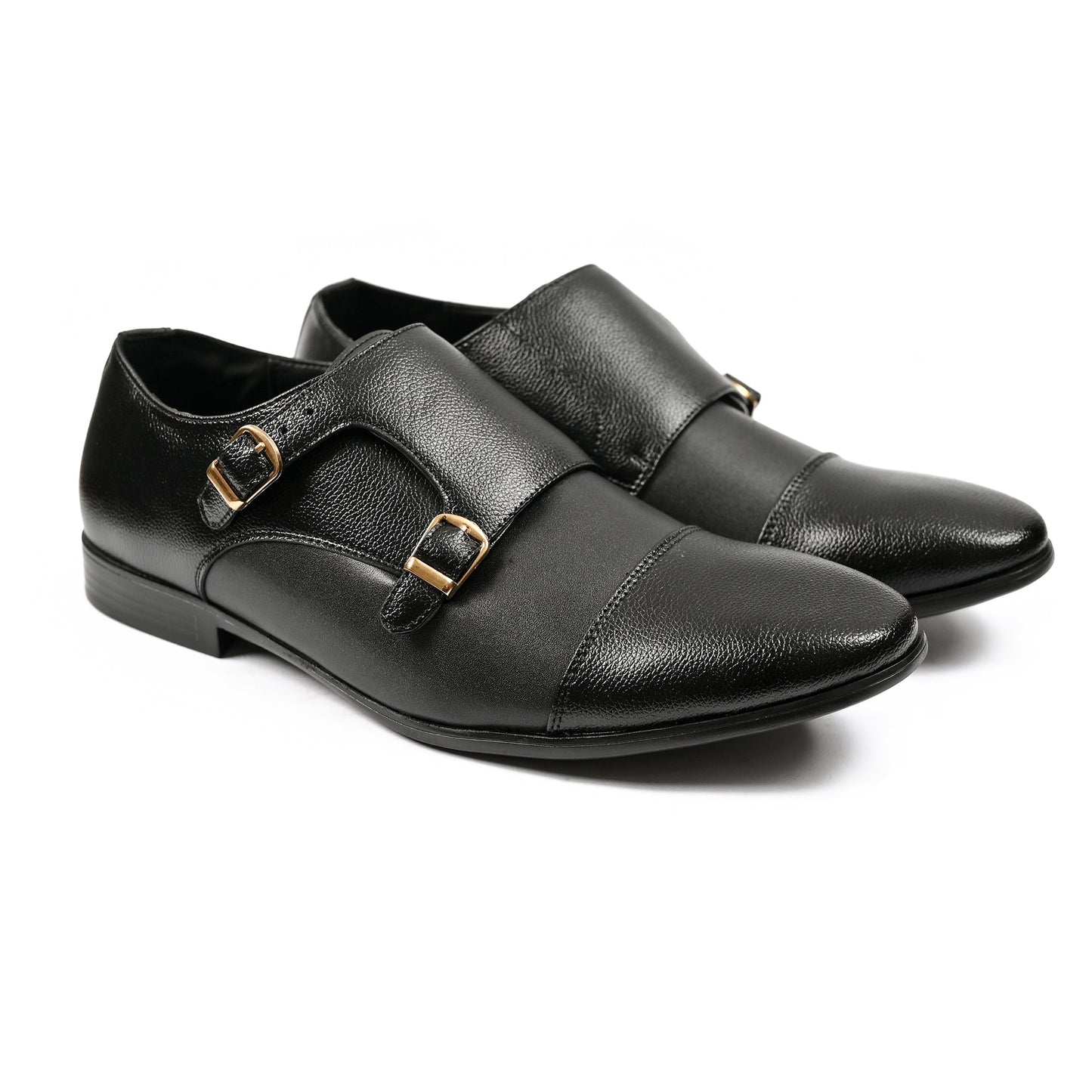 DOUBLE MONK LEARTHER SHOES - Hi-Street