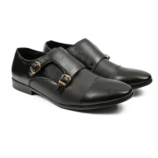 DOUBLE MONK LEARTHER SHOES - Hi-Street