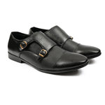 DOUBLE MONK LEARTHER SHOES - Hi-Street