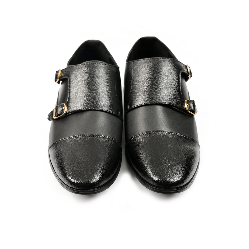 DOUBLE MONK LEARTHER SHOES - Hi-Street