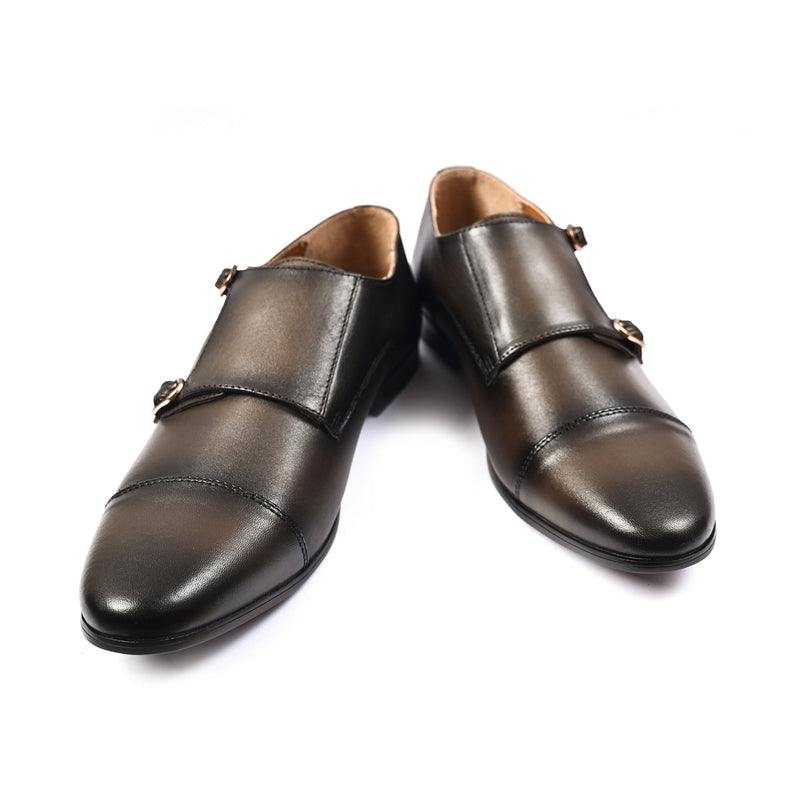DOUBLE MONK LEATHER SHOE - Hi-Street