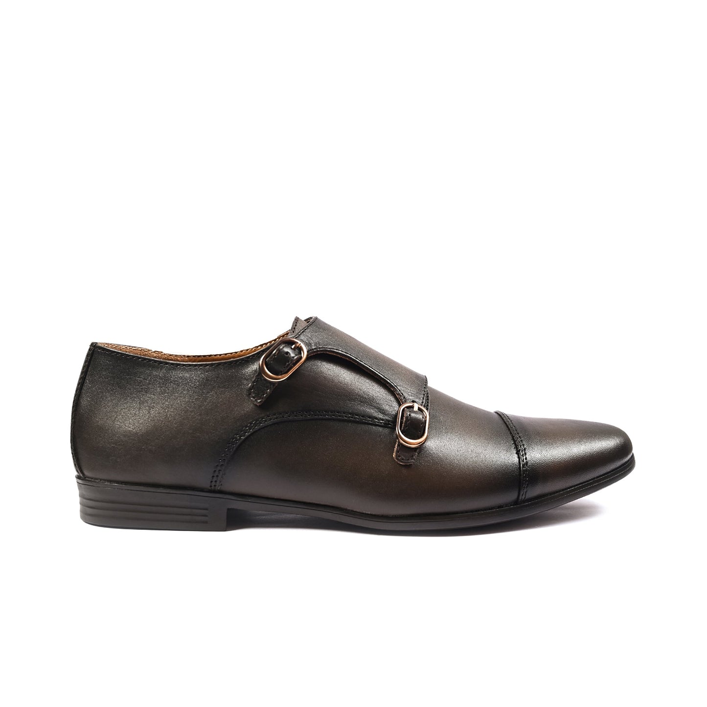 DOUBLE MONK LEATHER SHOE - Hi-Street
