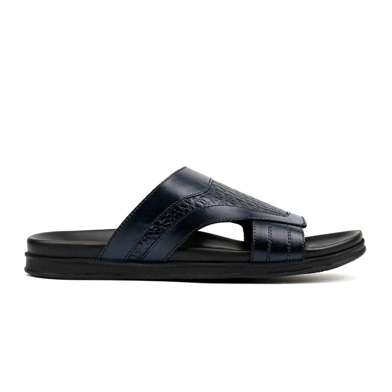 DUAL TONE COMFY NAVY SLIPPER - Hi-Street