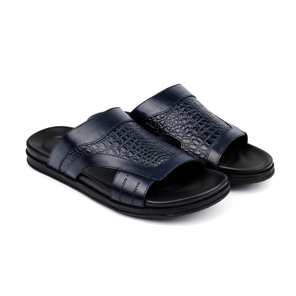 DUAL TONE COMFY NAVY SLIPPER - Hi-Street
