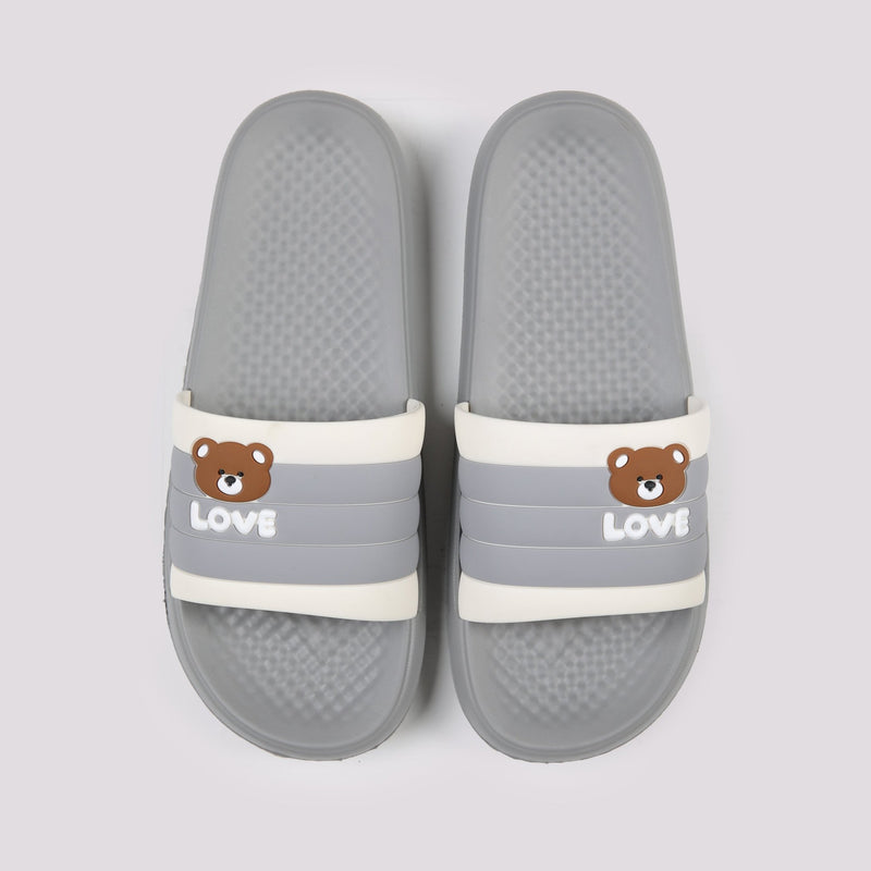 GREY DOTED MASSAGE E.V.A SLIDER - Hi-Street