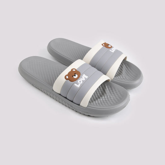 GREY DOTED MASSAGE E.V.A SLIDER - Hi-Street