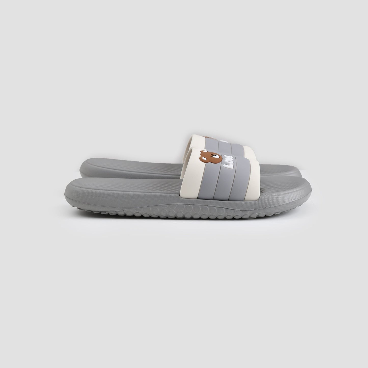 GREY DOTED MASSAGE E.V.A SLIDER - Hi-Street