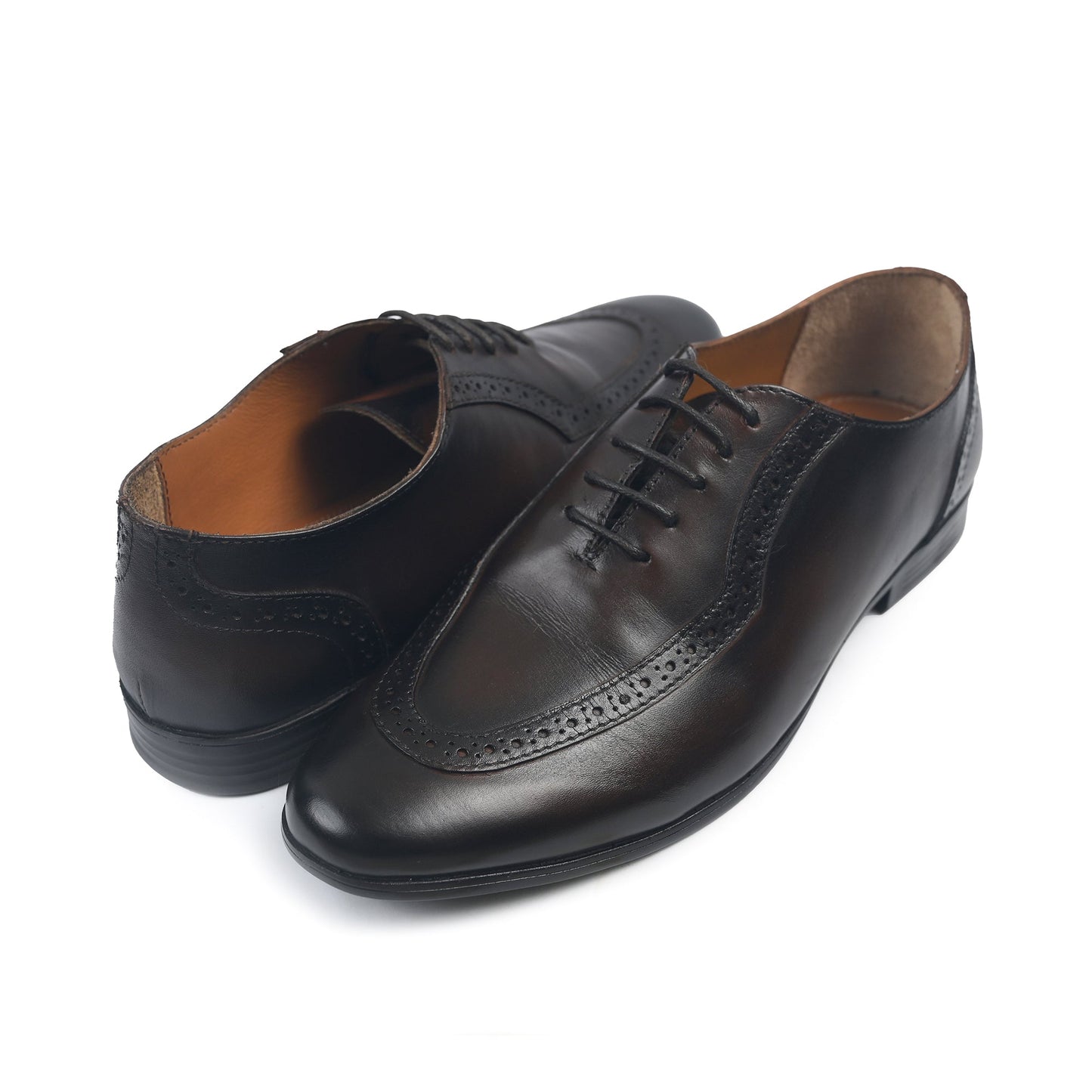 LACE UP TWO TONE SHOES - Hi-Street