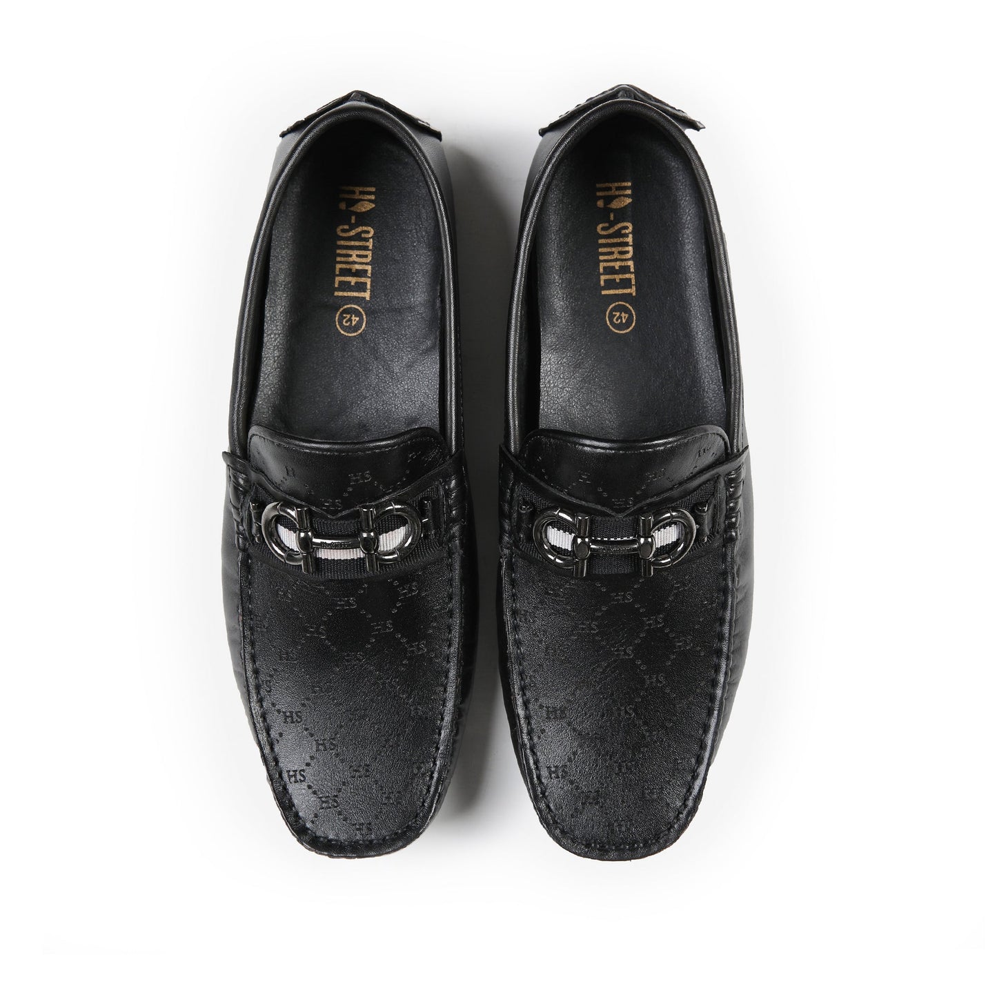 LASER PRINT LEATHER LOAFERS - Hi-Street