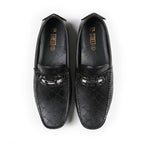 LASER PRINT LEATHER LOAFERS - Hi-Street