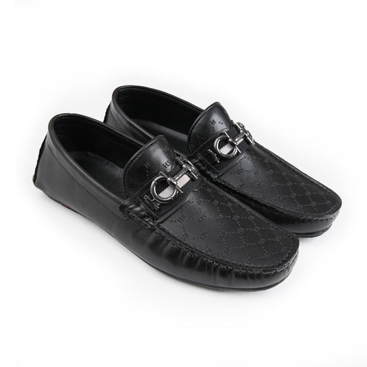 LASER PRINT LEATHER LOAFERS - Hi-Street