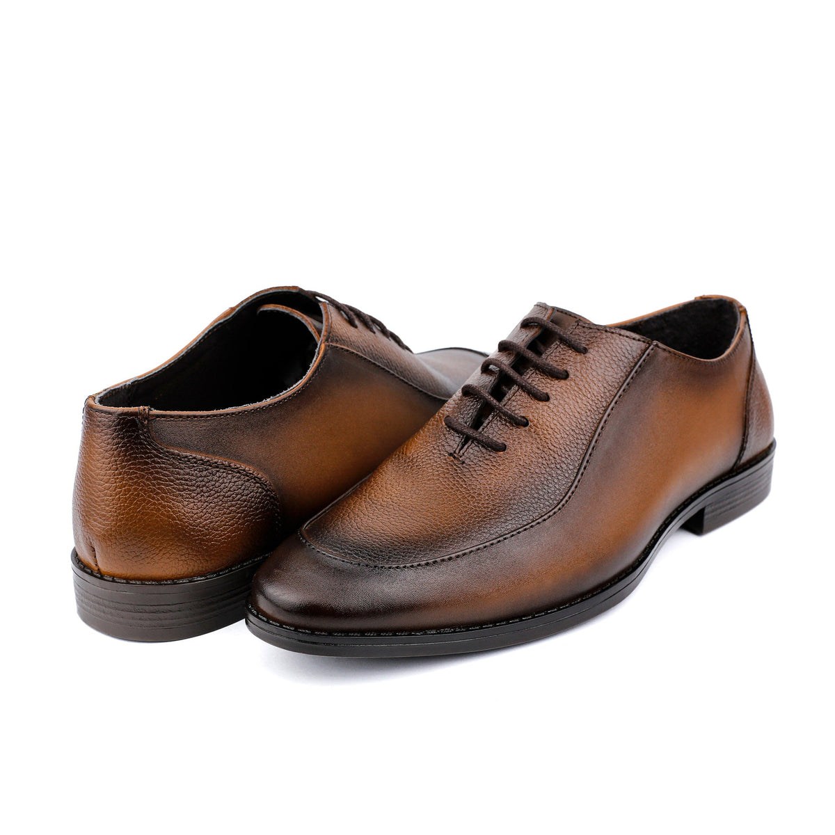MILLED LEATHER LACE UP SHOES - Hi-Street