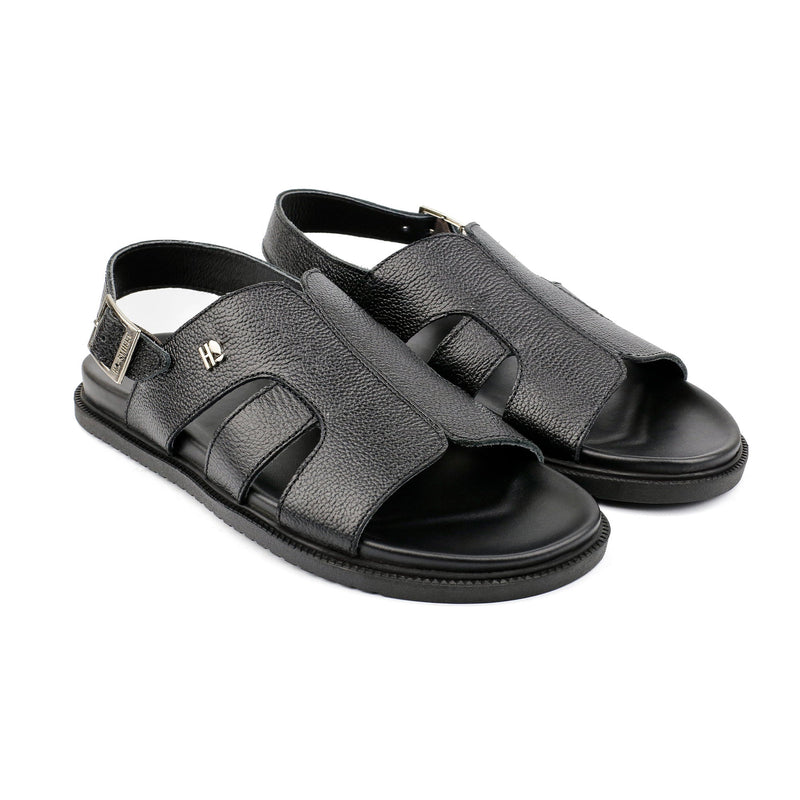 MILLED LEATHER SOFT SANDAL - Hi-Street