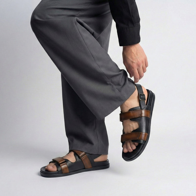 MULTI LEATHER EVA SANDAL - Hi-Street