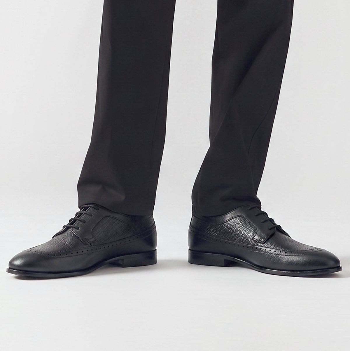 MULTI LEATHER LACE UP SHOES - Hi-Street