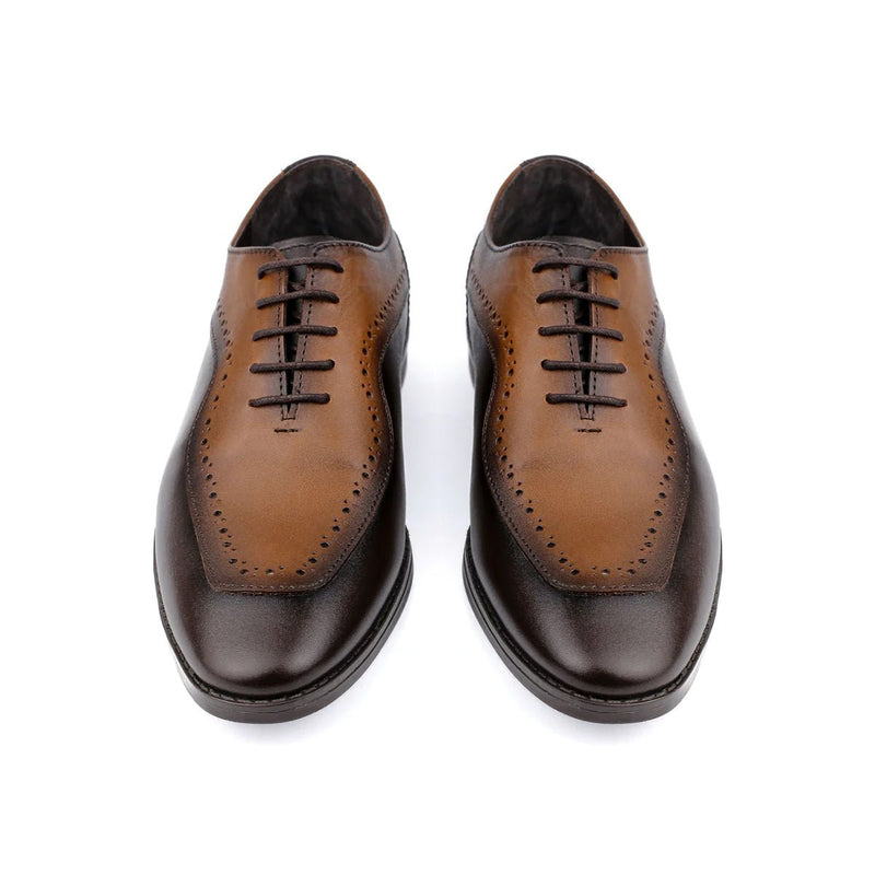 MULTI LEATHER LACE UP SHOES - Hi-Street
